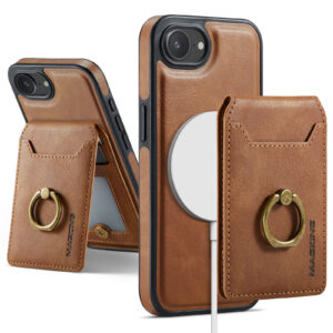 Magnetic Leather Phone Case with Card Holder